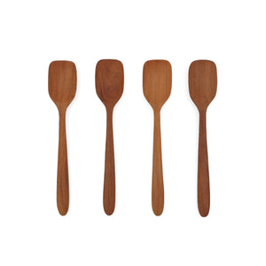 
                  
                    Load image into Gallery viewer, Wooden Tableware Set of 4 Squarish Spoons
                  
                