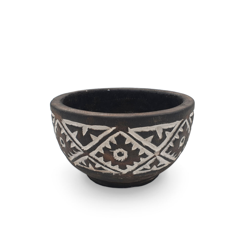 
                  
                    Load image into Gallery viewer, Wooden Flores Decorative Bowl Brown
                  
                