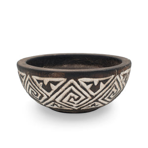 
                  
                    Load image into Gallery viewer, Wooden Flores Decorative Bowl Brown
                  
                