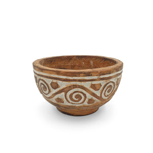 
                  
                    Load image into Gallery viewer, Wooden Flores Decorative Bowl White
                  
                