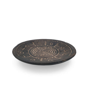 
                  
                    Load image into Gallery viewer, Wooden Flores Decorative Plate Brown
                  
                