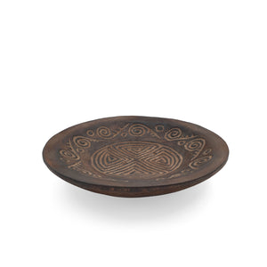 
                  
                    Load image into Gallery viewer, Wooden Flores Decorative Plate Brown
                  
                