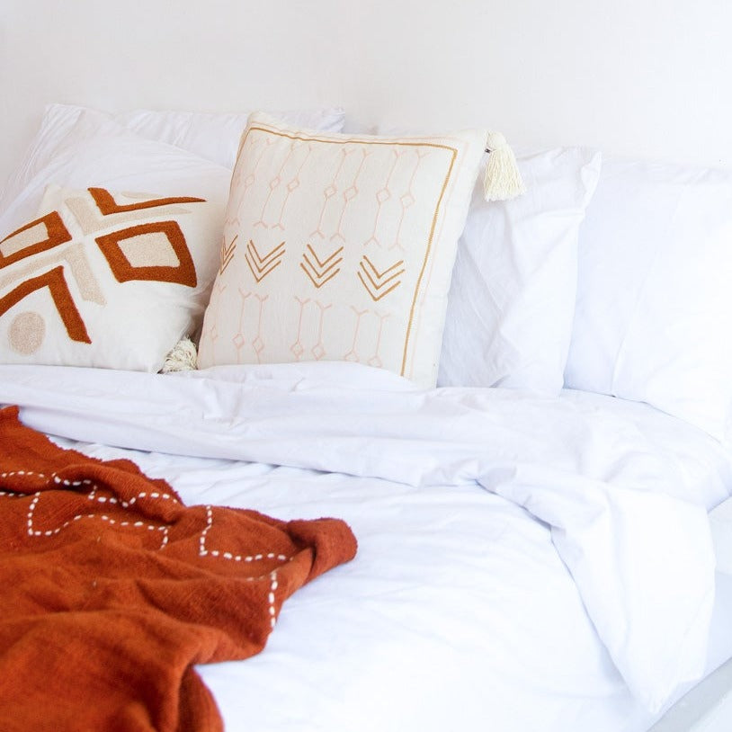 Orange throws and cushions clearance