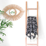 boho tribal block printed blanket