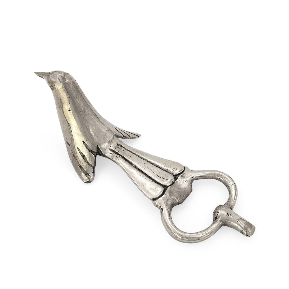 
                  
                    Load image into Gallery viewer, Solid brass bird bottle opener silver
                  
                