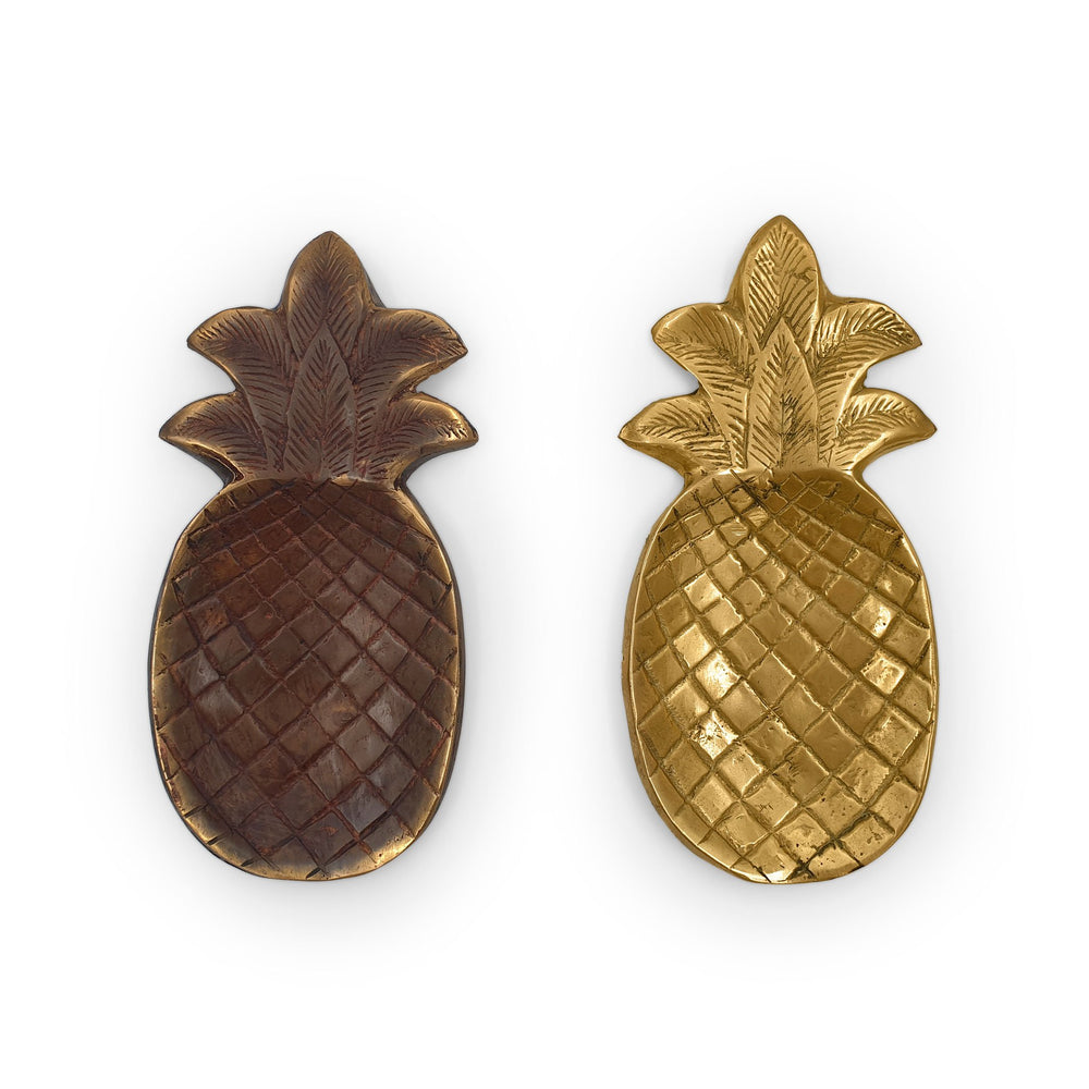 Brass Trinket Tray Pineapple