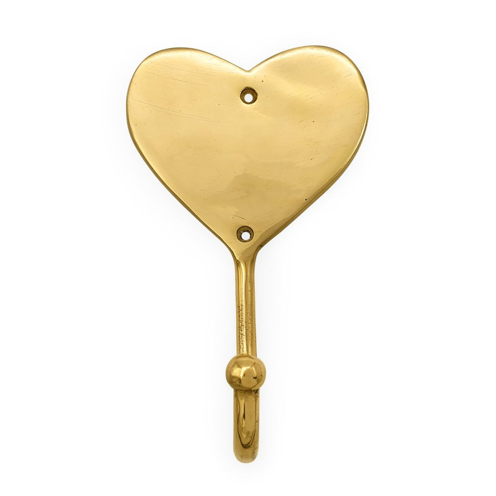 
                  
                    Load image into Gallery viewer, Brass Hook Heart
                  
                