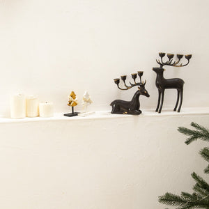 
                  
                    Load image into Gallery viewer, Brass Candle Holder Resting Deer
                  
                