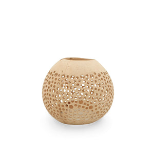 
                  
                    Load image into Gallery viewer, Coconut Candle Holder Natural Carved
                  
                