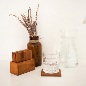 
                  
                    Load image into Gallery viewer, Wooden Coaster Square Set of 6
                  
                