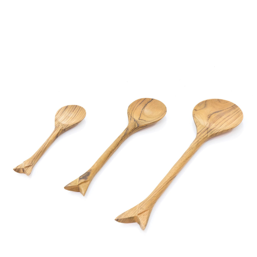 Wooden Set of Cooking Spoons Arrow