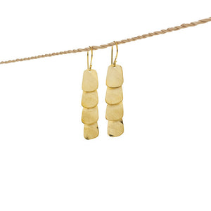 
                  
                    Load image into Gallery viewer, earring 4 rectangle gold brass front
                  
                