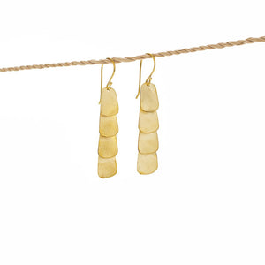 
                  
                    Load image into Gallery viewer, earring 4 rectangle gold brass
                  
                