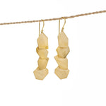 earring 4 shape gold side