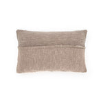 sandy grey rectangle hand embroidery cotton pillow back