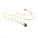 necklace black pearl nut