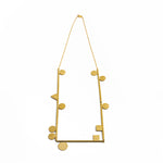 Handmade brass minimalist geometric necklace 
