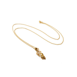 
                  
                    Load image into Gallery viewer, necklace forest 6 leaf gold
                  
                