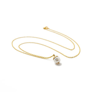 
                  
                    Load image into Gallery viewer, necklace white pearl nut
                  
                