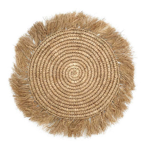 
                  
                    Load image into Gallery viewer, Tableware Placemat Round Raffia Fringes
                  
                