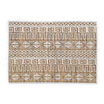 placemat natural white tribal