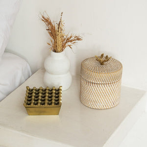 
                  
                    Load image into Gallery viewer, Ashtray Geometric Stainless Gold
                  
                