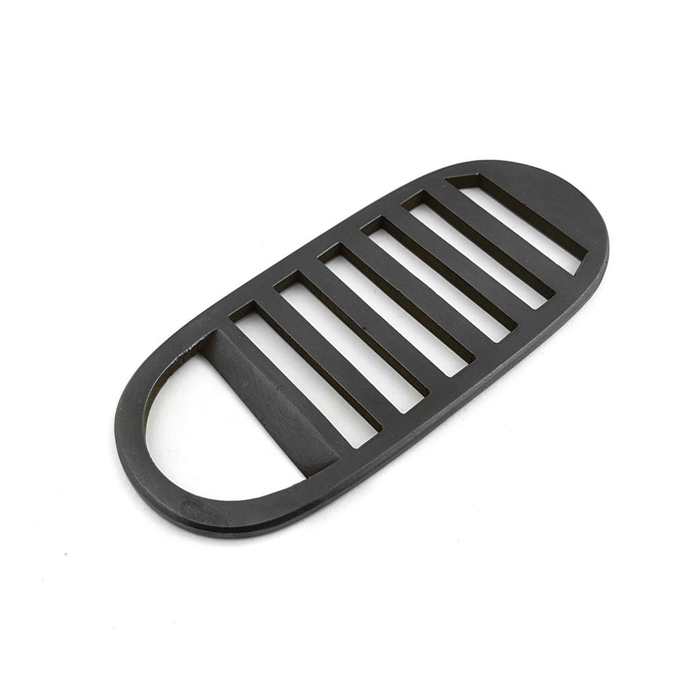 Bottle Opener Brass Black Stripe