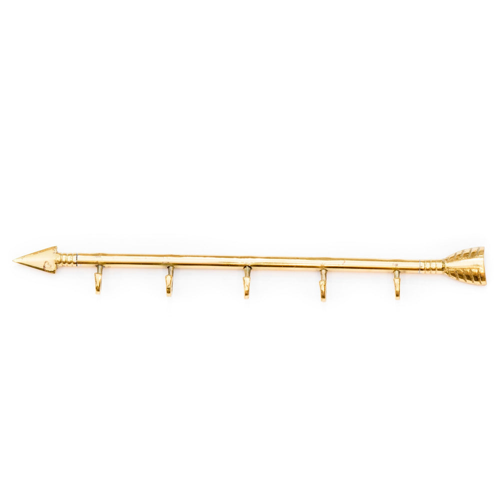 Brass Hook Small Arrow Gold